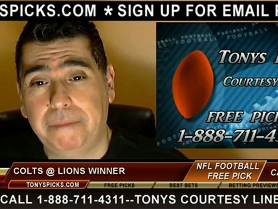 Detroit Lions versus Indianapolis Colts Pick Prediction NFL Pro Football Betting Odds Preview 12-2-2012