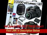 [SPECIAL DISCOUNT] Nikon D3100 14.2MP Digital SLR Camera with 18-55mm f/3.5-5.6G AF-S DX VR and 55-200mm f4-5.6G ED AF-S DX Zoom-Nikkor Lenses   EN-EL14 Battery   16GB Deluxe Accessory Kit
