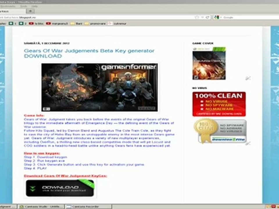 Gears of War Judgement Beta Keys [New 2013]