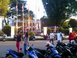 olah raga pagi di kota gorontalo