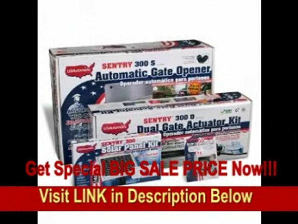 [REVIEW] USAutomtic 020335 Medium 300 Solar Charged Automatic Gate Opener Double Gate Basic Kit