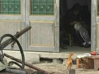 Chinese house in middle of road demolished