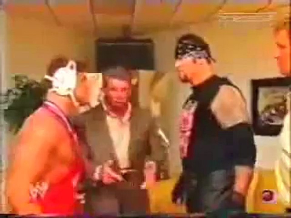 WWE Raw 2002_ Undertaker & Kurt Angle backstage segment