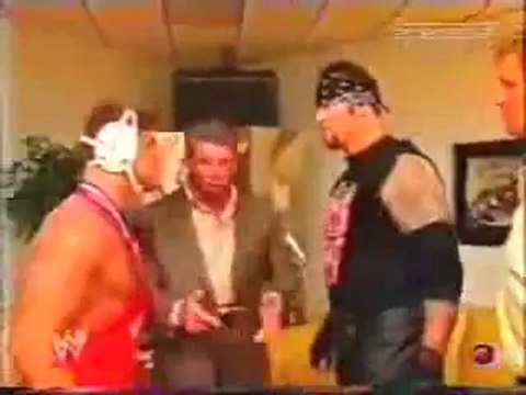 WWE Raw 2002_ Undertaker & Kurt Angle backstage segment