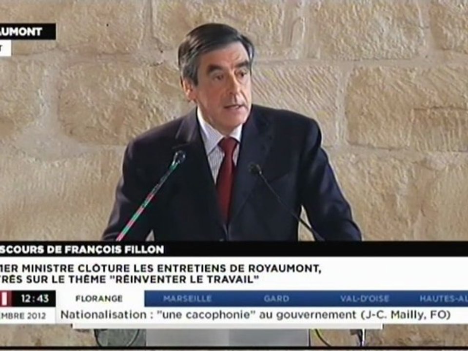 "Mettons-nous au travail dès demain !" - François Fillon