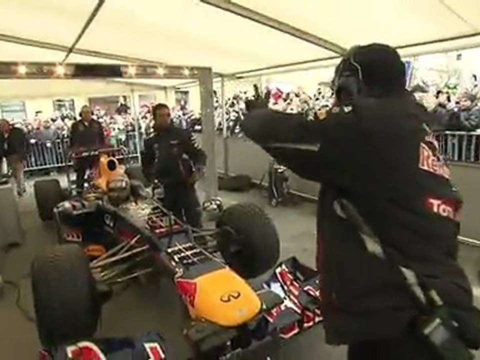 Sebastian Vettel celebrates his third F1 title in Graz