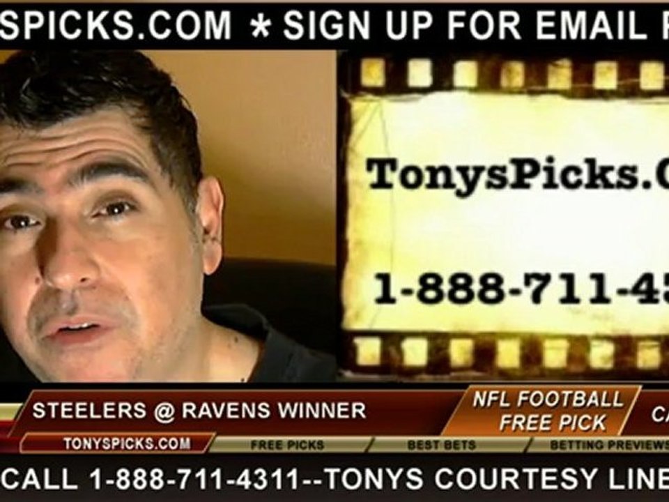 Baltimore Ravens versus Pittsburgh Steelers Pick Prediction NFL Pro Football Betting Odds Preview 12-2-2012