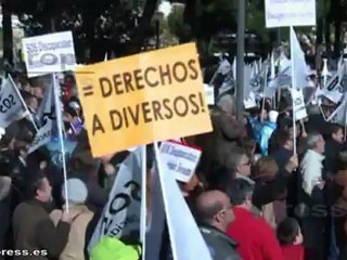 Miles de discapacitados reivindican sus derechos