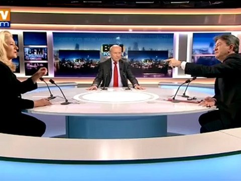 BFM Politique : l’interview BFM Business, Jean-Luc Mélenchon répond aux questions d'Hedwige Chevrillon