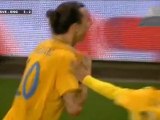Incroyable Zlatan Ibrahimovic: Suède - Angleterre 4-2 [2012.11.14]