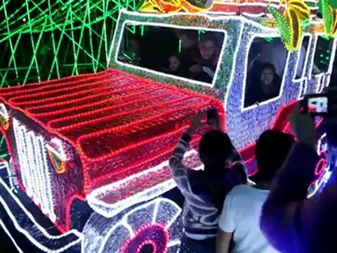 Espetáculo de luzes em Medellín