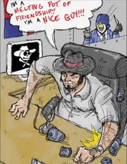 Ghost reacts to him watching a certain cartoon show (4-26-12)