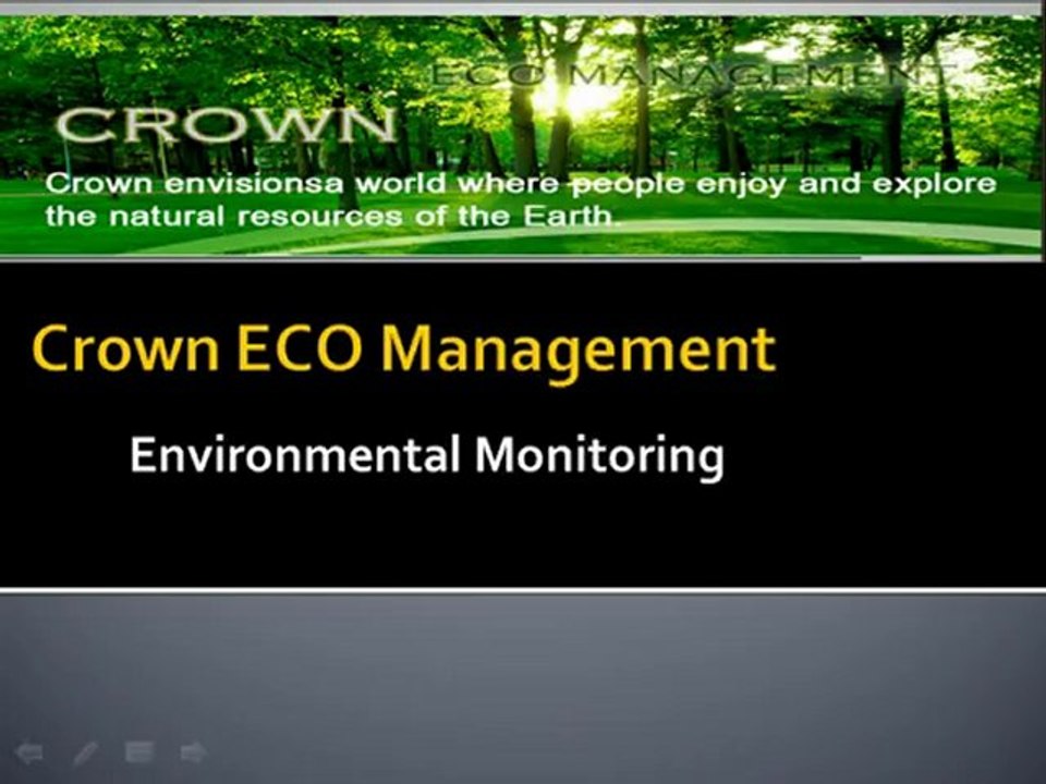 Crown ECO Management | Environmental Monitoring