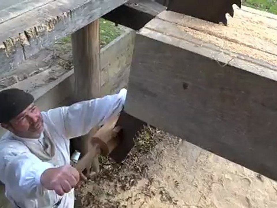 Scierie artisanale à Williamsburg