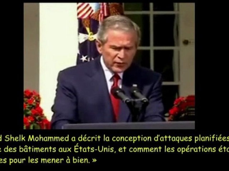 Bush parle d'explosifs dans les Tours Jumelles du WTC ?