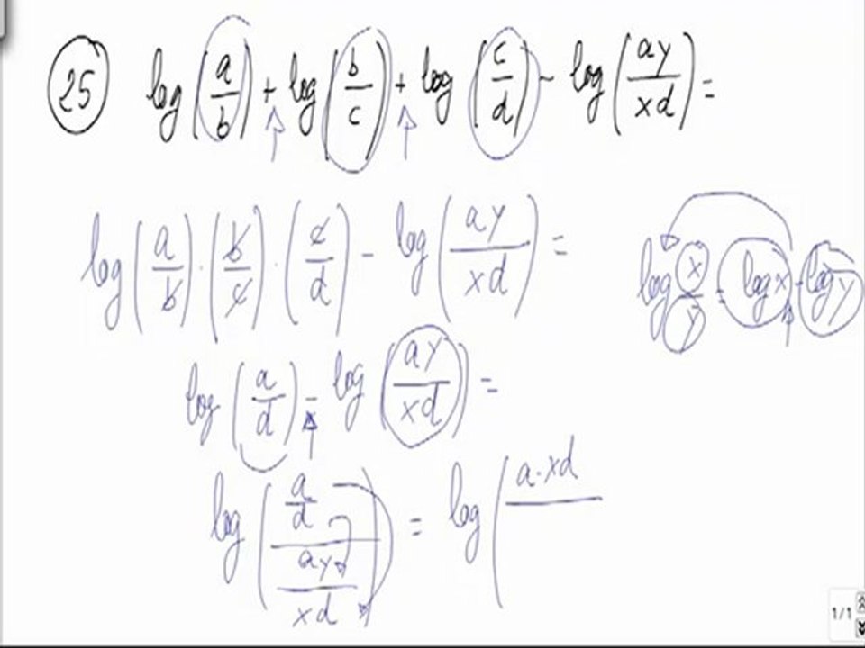 Ejercicios y problemas resueltos de logaritmos problema 25