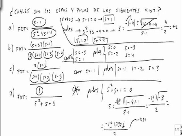 Determinar los ceros y polos de la funcion de - Vídeo Dailymotion
