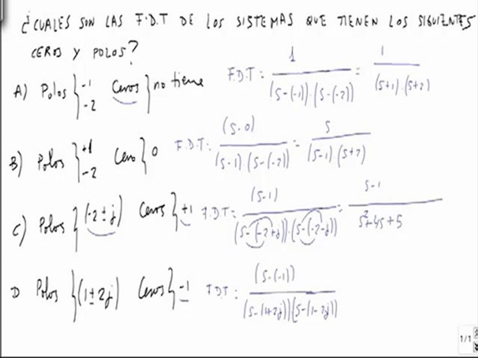 la funcion de transferencia ceros y polos - Vídeo Dailymotion