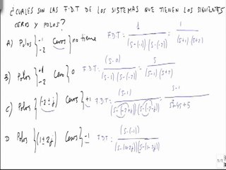 Determinar la funcion de transferencia dados los ceros y polos