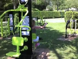 fitness exterieur, la push pull machine