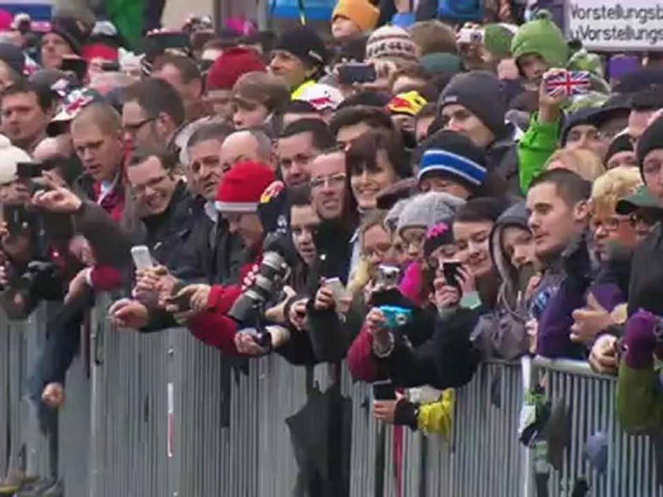 Sebastian Vettel celebrates his third F1 title in Graz