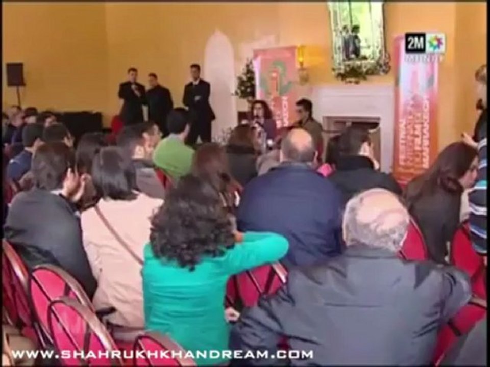 SRK @iamsrk @press conference in Marrakech for the Film Festival 2012.