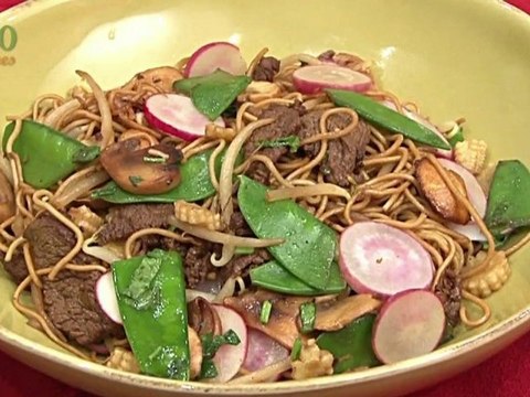 Nouilles sautées, légumes et boeuf caramélisé - 750 Grammes