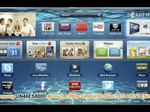 Samsung UN46ES8000 46-Inch 1080p 240Hz 3D Slim LED HDTV