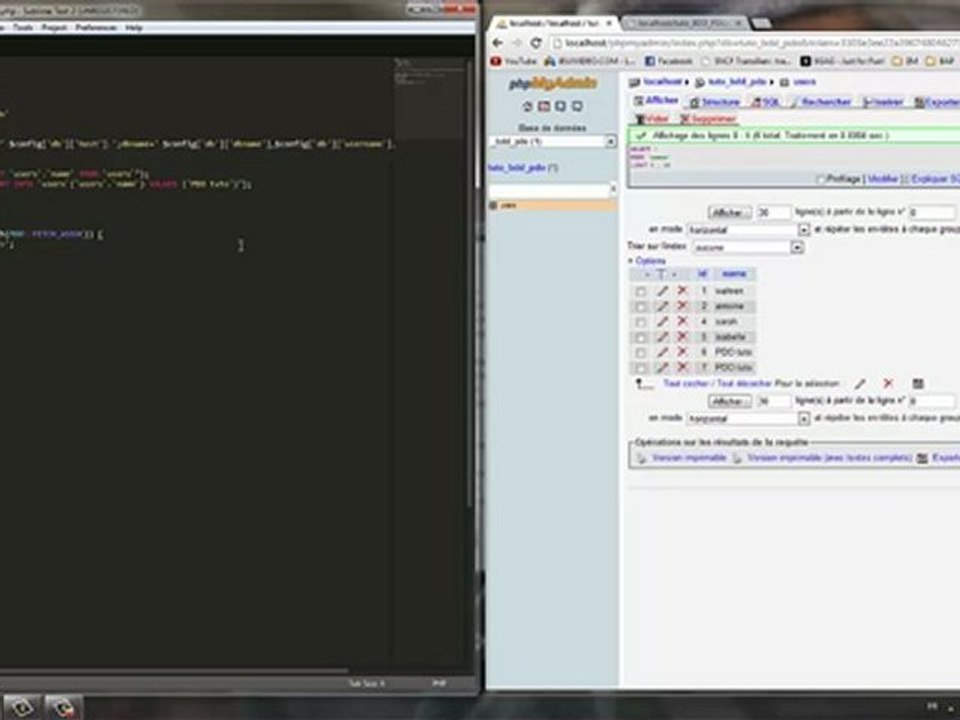 Créatiim - Utiliser les requêtes SQL "INSERT" et "SELECT" en PDO (PHP Data Objects)