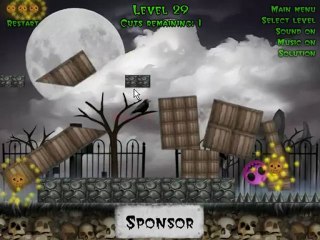 Cut and Kill: Halloween Walkthrough - Levels 19-36 - 3* Pumpkins