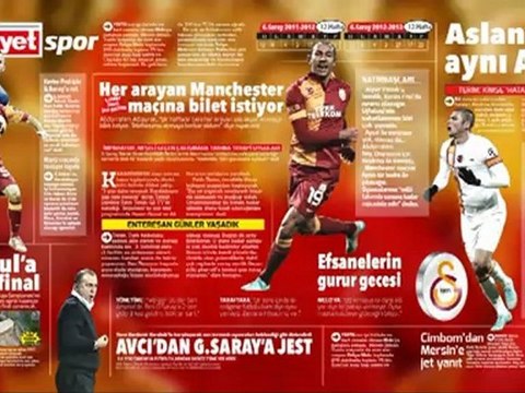 Hürriyet Spor Sayfaları / Daha Fazla Galatasaray