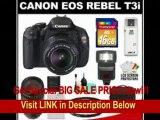 [BEST BUY] Canon EOS Rebel T3i 18.0 MP Digital SLR Camera Body & EF-S 18-135mm IS Lens with 75-300mm III Lens   16GB Card   Battery   Case   (2) Filters   Flash   Cleaning Kit