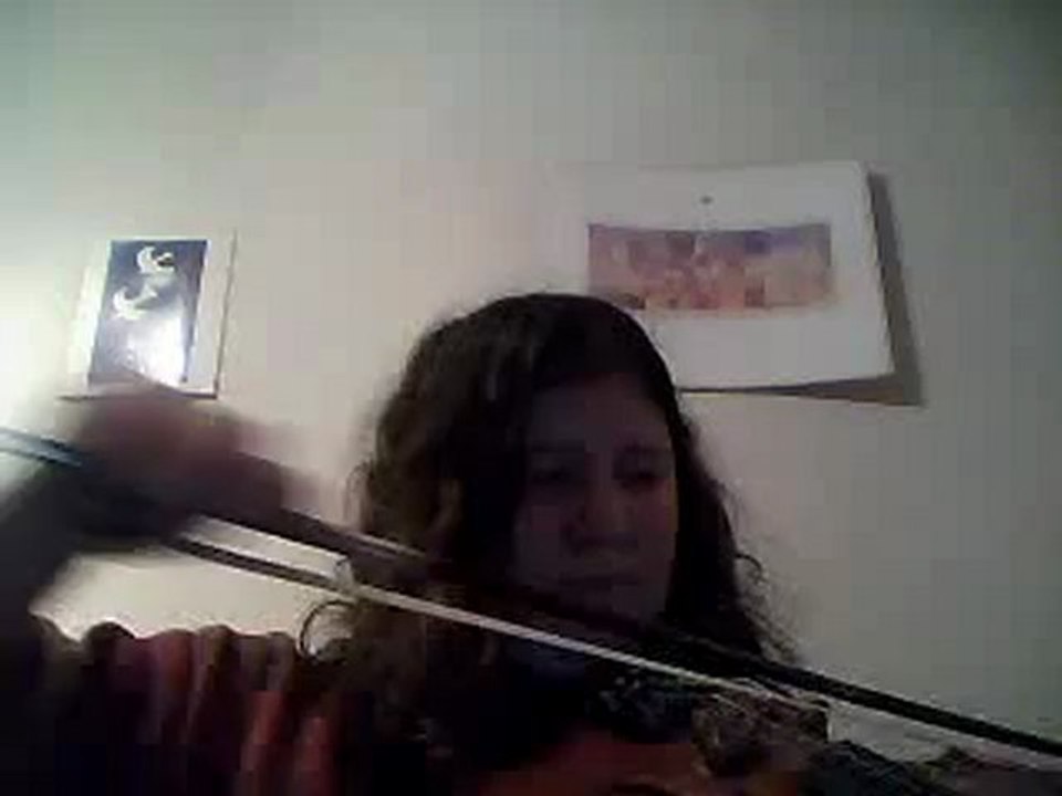 Après deux mois des premiers cours de violon