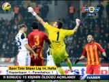 2 Aralık 2012 Kayserispor 1-1 Fenerbahçe Maçı Özeti