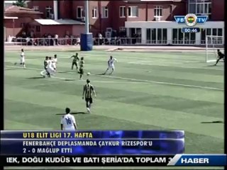 2 Aralık 2012 U17 Elit Ligi Fenerbahçe 3-0 Çaykur Rizespor
