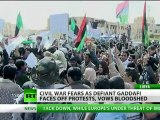 Gaddafi Army attacks protesters across Libya in violent crackdown
