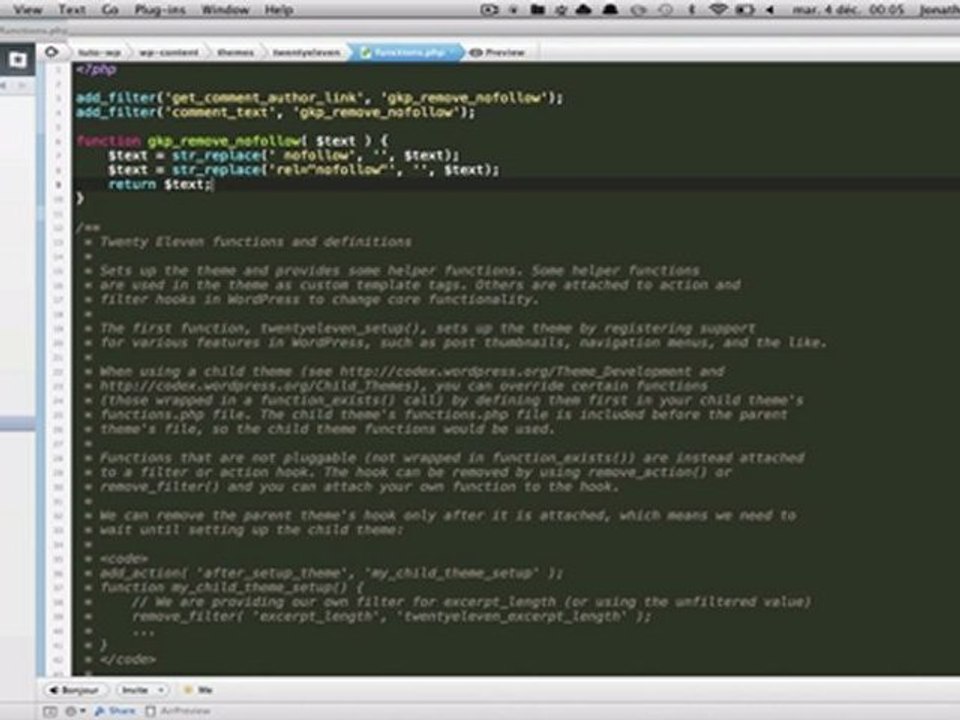 [Tuto WordPress] Supprimer l'attribut nofollow des commentaires sans plugin