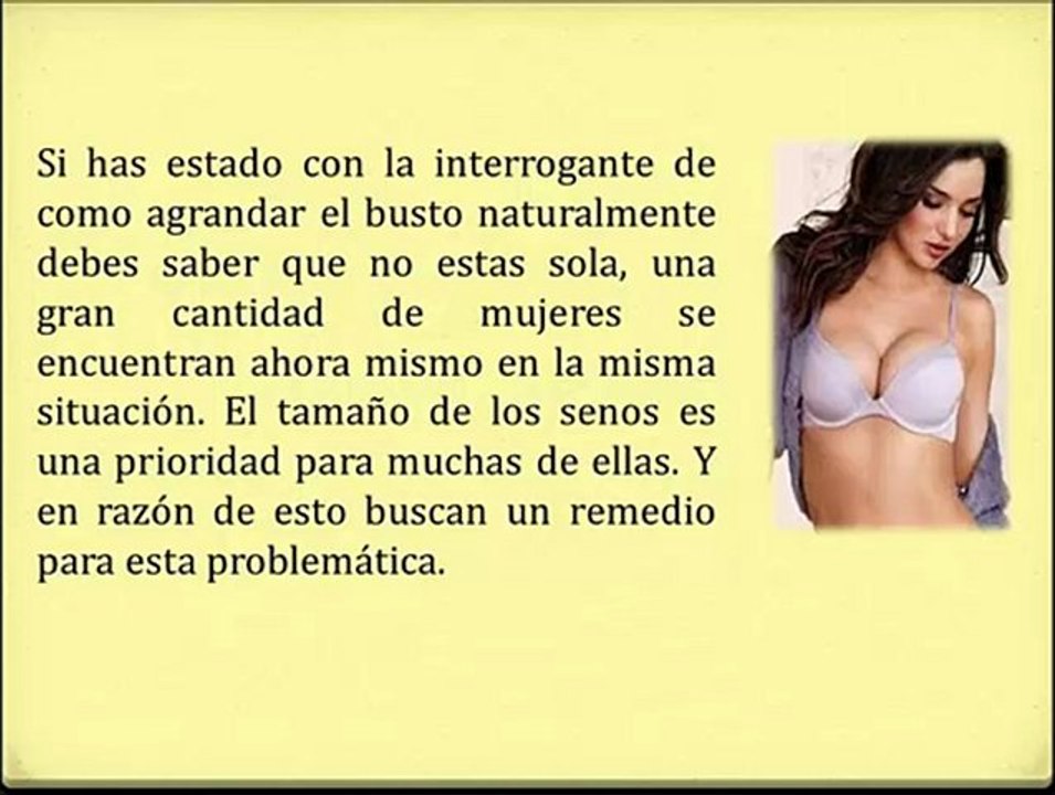 Como Aumentar El Tamaño Del Busto Sin Cirugia - hacer crecer el busto