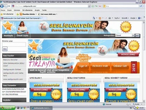 WWW.TAKİLSOHBET.COM KAPANMISTIR YENİ GİRİŞLER WWW.SESLİGUNAYDİN.COM ADRESINDEN