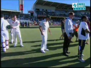Ponting Walking down at the end of the test match!