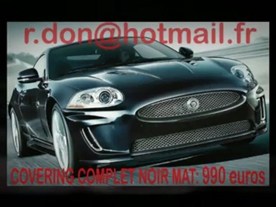 Jaguar XKR,Jaguar XKR, essai video Jaguar XKR, Jaguar XKR covering, Jaguar XKR peinture noir mat