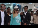 Paris Hilton Arrives At Mumbai Airport