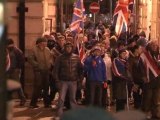 Union flag protest wounded at least five