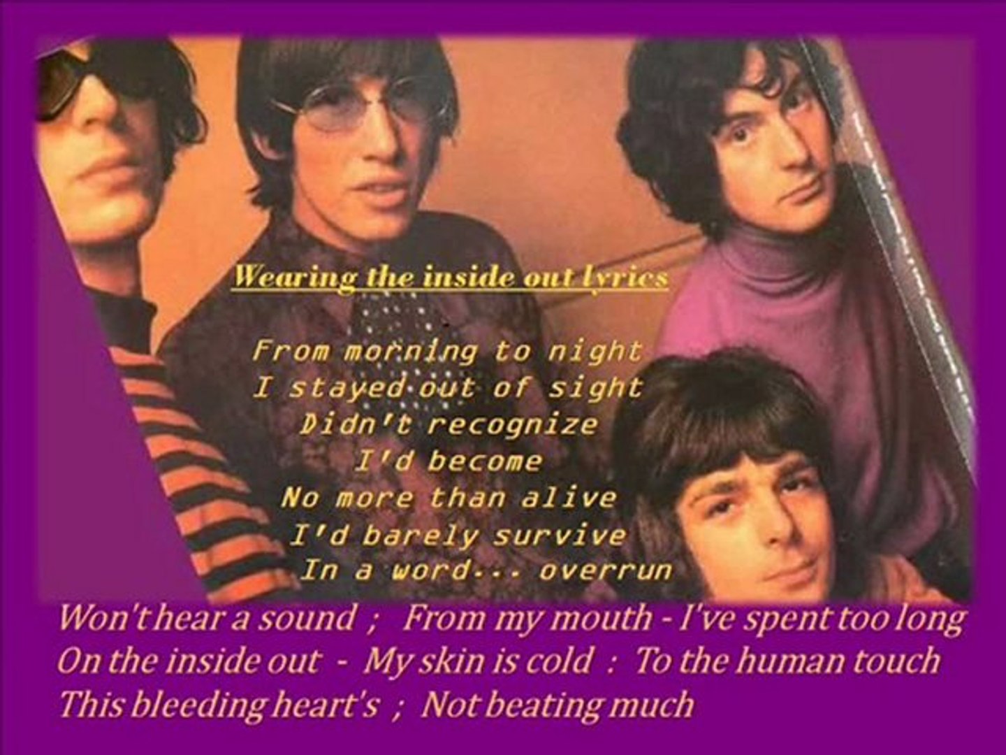 Pink Floyd in lyrics Wearing the inside out - video Dailymotion