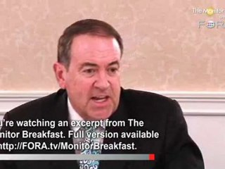 Huckabee Rebukes Obama for Stance on Gay Marriage