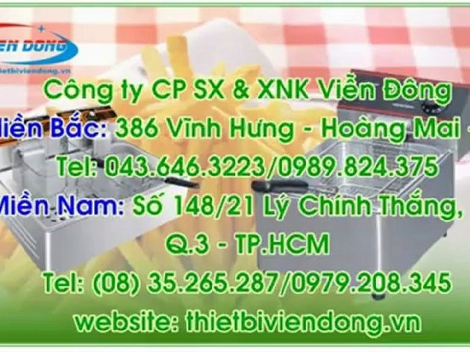 HCM - Bếp chiên nhúng - Giá Bếp Chiên điện - nơi bán Bếp Chiên Khoai tây