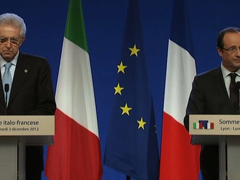 Conférence de presse avec M. Mario MONTI à l'occasion du Sommet franco-italien