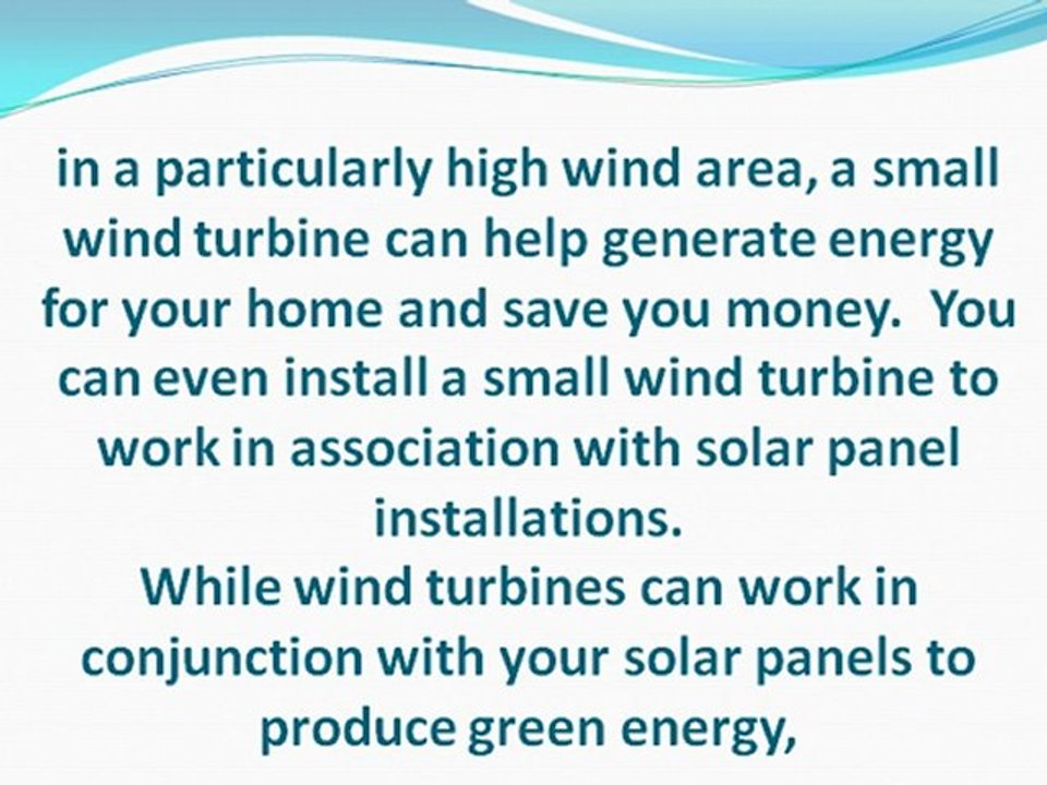 Using Wind Power for Your Home