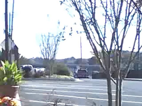 Norfolk Southern Triple Crown roadrailer train southeast through Austell Ga.