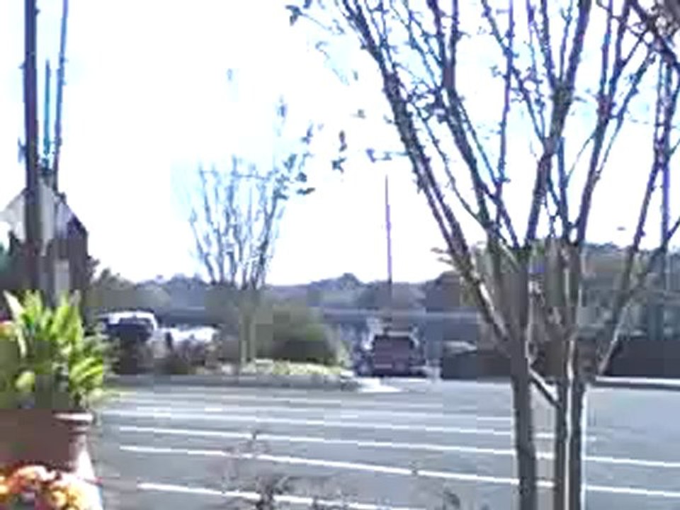 Norfolk Southern Triple Crown roadrailer train southeast through Austell Ga.